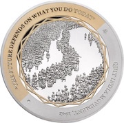 1 Dollar - Elizabeth II Quit India Movement, Niue, 2015 reverse image