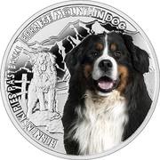 1 Dollar - Elizabeth II Bernese Mountain Dog, Niue, 2015 reverse image