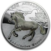 1 Dollar - Elizabeth II Andalusian Horse, Niue, 2015 reverse image
