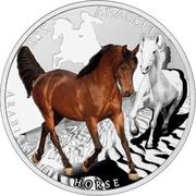 1 Dollar - Elizabeth II Arabian Horse, Niue, 2015 reverse image