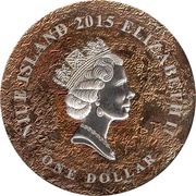 1 Dollar - Elizabeth II Campo del Cielo Meteorite obverse image