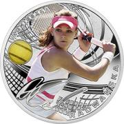 1 Dollar - Elizabeth II Agnieszka Radwańska, Niue, 2015 reverse image