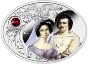 1 Dollar - Elizabeth II Honoré de Balzac and Ewelina Hańska, Niue, 2015 reverse image