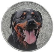 1 Dollar - Elizabeth II German Rottweiler, Niue, 2015 reverse image