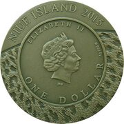 1 Dollar - Elizabeth II Snow Leopards obverse image