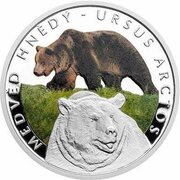 1 Dollar - Elizabeth II Brown Bear, Niue, 2016 reverse image