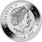 1 Dollar - Elizabeth II European Football Championship in France obverse image
