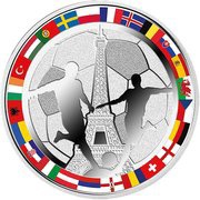 1 Dollar - Elizabeth II European Football Championship in France, Niue, 2016 reverse image