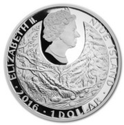 1 Dollar - Elizabeth II Greater Mouse-Eared Bat obverse image