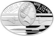 1 Dollar - Elizabeth II Concorde; coloured obverse image