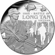 1 Dollar - Elizabeth II Battle of Long Tan, Niue, 2016 reverse image