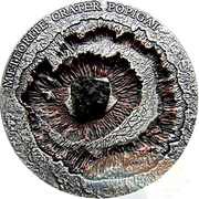 1 Dollar - Elizabeth II Popigai Meteorite Crater, Niue, 2016 reverse image
