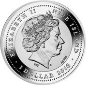 1 Dollar - Elizabeth II Visit of Pope Francis in Cracow obverse image