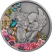 1 Dollar - Elizabeth II Attendant Angel, Niue, 2016 reverse image