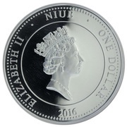 1 Dollar - Elizabeth II Happy Year of the Monkey obverse image