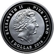 1 Dollar - Elizabeth II Year of the Monkey obverse image