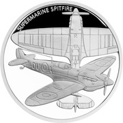1 Dollar - Elizabeth II Supermarine Spitfire, Niue, 2016 reverse image