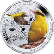 1 Dollar - Elizabeth II Golden Oriole, Niue, 2016 reverse image