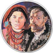 1 Dollar - Elizabeth II Stanisław Wyspiański, Niue, 2016 reverse image