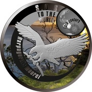 1 Dollar - Elizabeth II Haast's Eagle, Niue, 2016 reverse image
