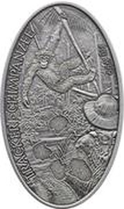 1 Dollar - Elizabeth II Chimpanzee, Niue, 2016 reverse image