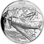 1 Dollar - Elizabeth II GAG Boomerang, Niue, 2017 reverse image