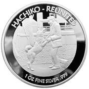 1 Dollar - Elizabeth II Hachiko - Reunited, Niue, 2017 reverse image