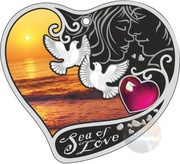 1 Dollar - Elizabeth II Sea of Love, Niue, 2017 reverse image