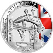 1 Dollar - Elizabeth II Athletics 2017, Niue, 2017 reverse image