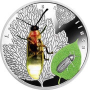 1 Dollar - Elizabeth II Glow-worm, Niue, 2017 reverse image