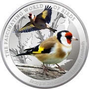 1 Dollar - Elizabeth II Goldfinch, Niue, 2017 reverse image