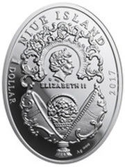 1 Dollar - Elizabeth II Egg with a Peacock obverse image