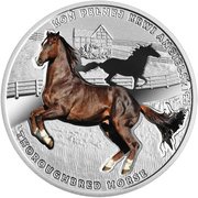 1 Dollar - Elizabeth II Thoroughbred horse, Niue, 2017 reverse image
