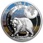 1 Dollar - Elizabeth II Atlas Bear, Niue, 2017 reverse image