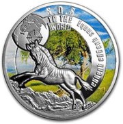 1 Dollar - Elizabeth II Quagga, Niue, 2017 reverse image
