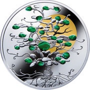 1 Dollar - Elizabeth II Tree of Luck, Niue, 2017 reverse image