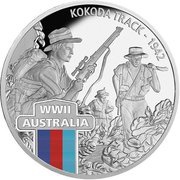 1 Dollar - Elizabeth II Kokoda Track, Niue, 2017 reverse image