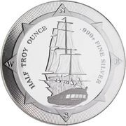 1 Dollar - Elizabeth II HMS Bounty, Niue, 2017 reverse image