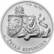 1 Dollar - Elizabeth II Czech Lion, Niue, 2017-2018 reverse image