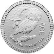 1 Dollar - Elizabeth II Athena Owl, Niue, 2017-2022 reverse image
