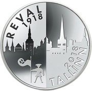 1 Dollar - Elizabeth II Reval-Tallinn, Niue, 2018 reverse image