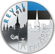 1 Dollar - Elizabeth II Reval-Tallinn, Niue, 2018 reverse image
