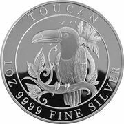 1 Dollar - Elizabeth II Toucan, Niue, 2018 reverse image