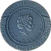 1 Dollar - Elizabeth II Meteorite Crater Pingualuit obverse image