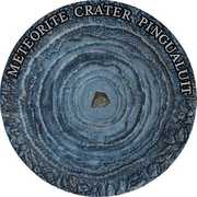 1 Dollar - Elizabeth II Meteorite Crater Pingualuit, Niue, 2018 reverse image