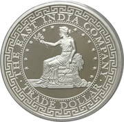 1 Dollar - Elizabeth II US Trade Dollar, Niue, 2018 reverse image