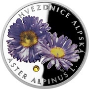 1 Dollar - Elizabeth II Alpine Aster, Niue, 2018 reverse image