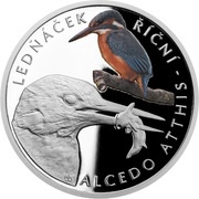 1 Dollar - Elizabeth II River kingfisher, Niue, 2018 reverse image