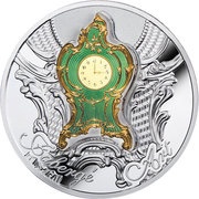 1 Dollar - Elizabeth II Imperial Desk Clock, Niue, 2018 reverse image