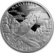 1 Dollar - Elizabeth II Nautilus, Niue, 2018 reverse image